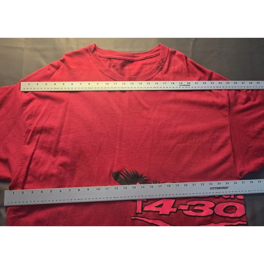 Travis Scott Cactus Jack Crossover T4-30 Sand Blast Red Shirt XXL Streetwear